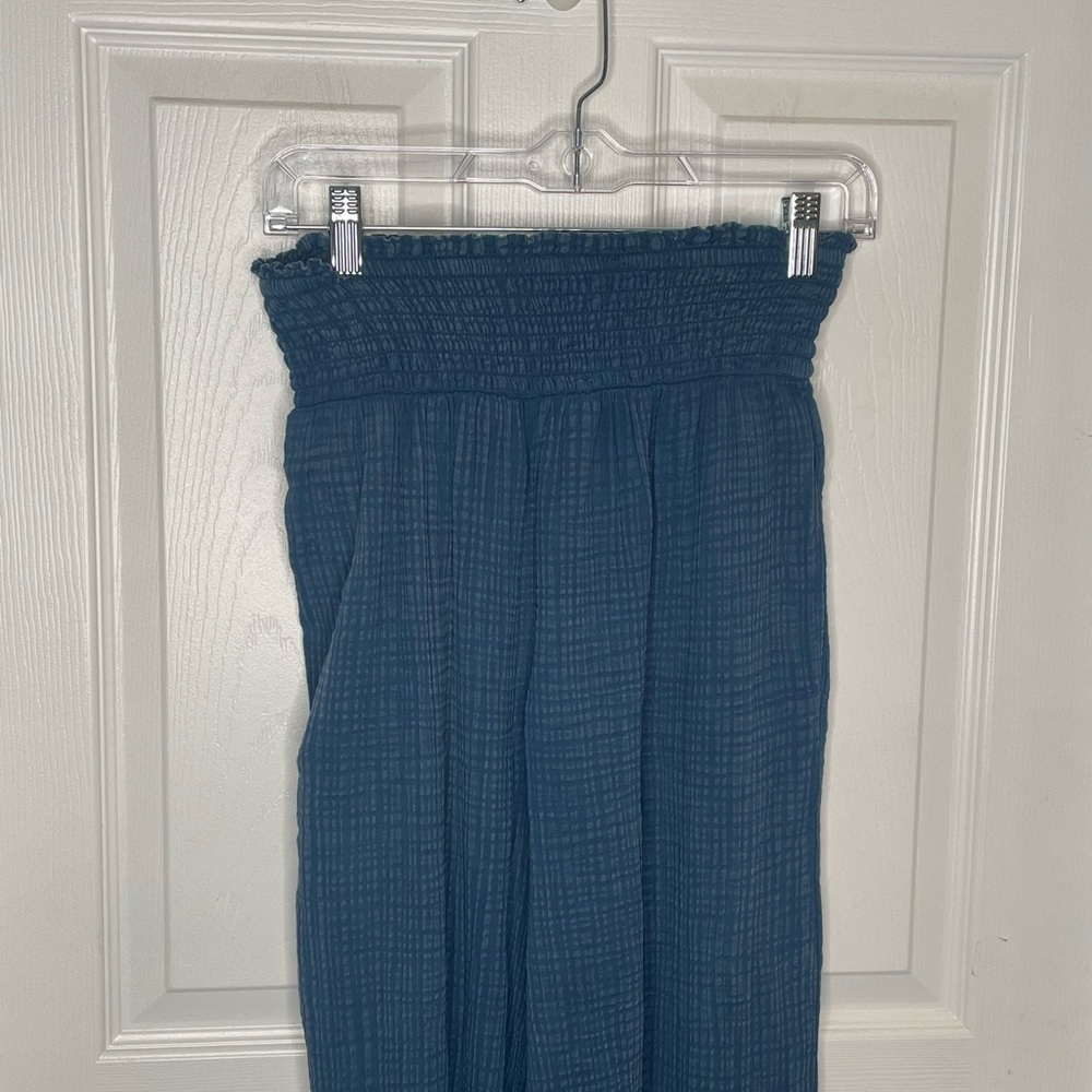 Daily Practice The Aster Pants Gauzy Wide Leg Pants in Sun Drenched Blue M - Picture 5 of 15